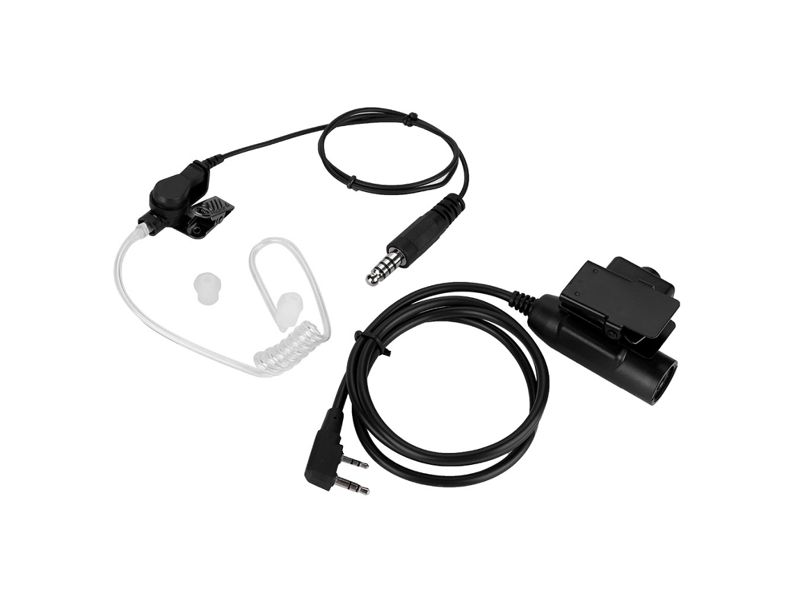 Auriculares Con Tubo Acústico K-head Para Radio Walkie-talkie Con Botón Ptt Y Ventilación.
