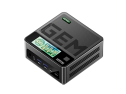 Mini PC Barebone Aoostar Gem12+ Pro (sin RAM, sin SSD) con pantalla, desbloqueo por huella dactilar, AMD Ryzen 7 Pro 8845hs de 8 núcleos, máx. 5,1 GHz