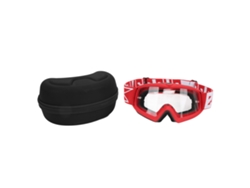 Gafas todoterreno para niños, jóvenes y adultos - Moto - Cristal transparente - Rojo 8060