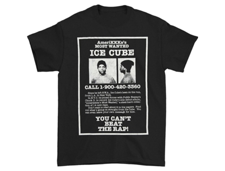 Camiseta ROCKINSTONE más buscada de Ice Cube AmeriKKKa (XXL)