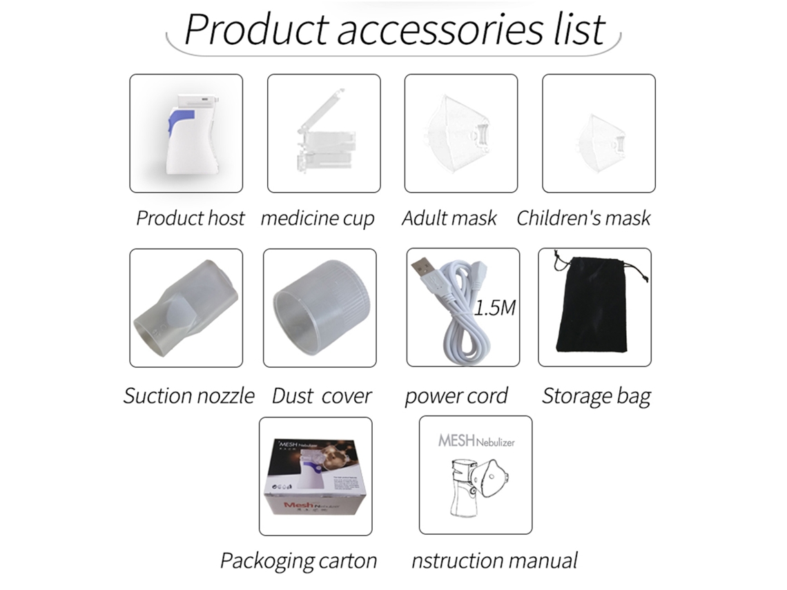 Nebulizador manual portátil Malla Atomizer silencioso para el hogar y exteriores.