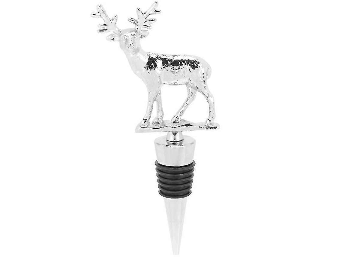 1 tapón para botella de vino con diseño de alce, accesorio para regalo de Navidad. Hengjian