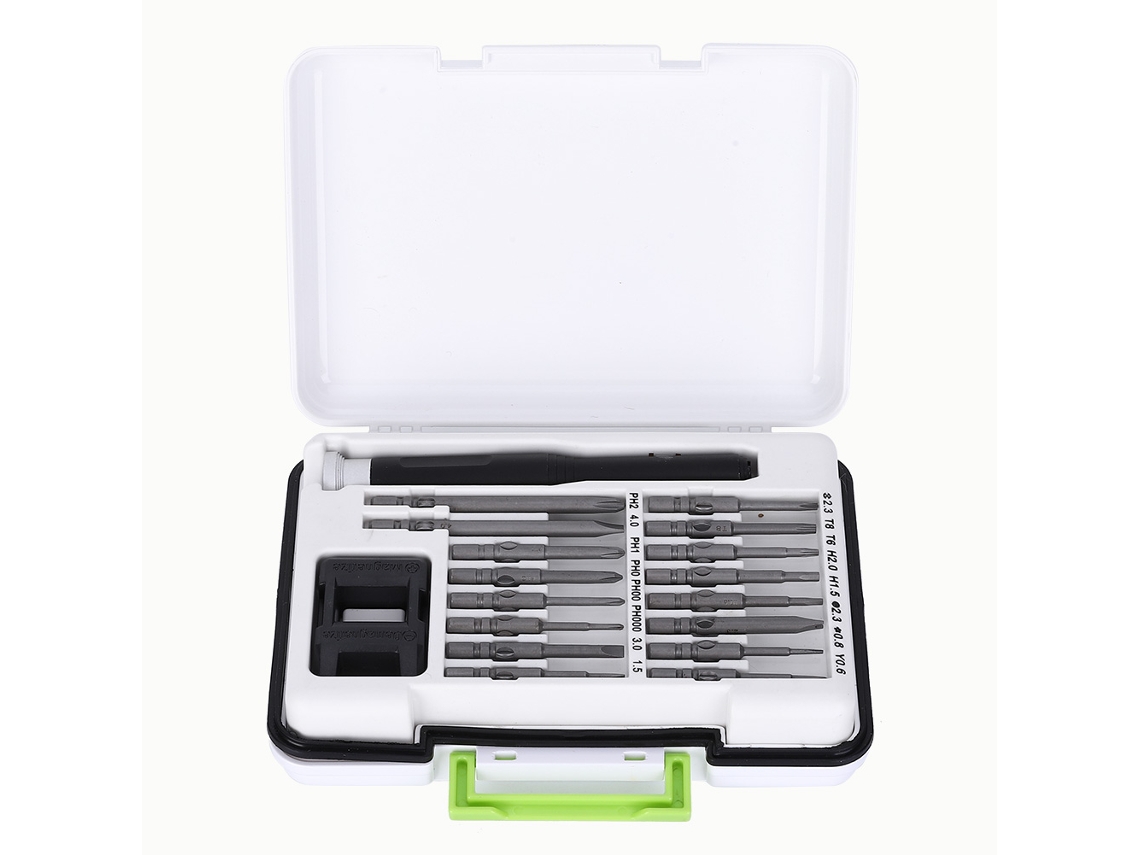 Conjunto De Parafusadeiras 18 Pçs Mini Portátil Com Caixa Magnética Acessórios Precisos