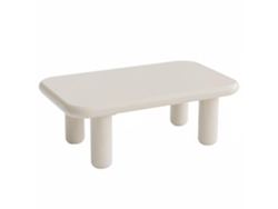 Mesa Basse Effet Laqué Rectangulaire 100x60 Cm Estilo Rétro Oviala