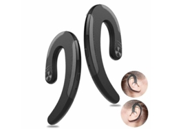 Auriculares inalámbricos Bluetooth con conducción ósea para correr, micrófono integrado y carga rápida.