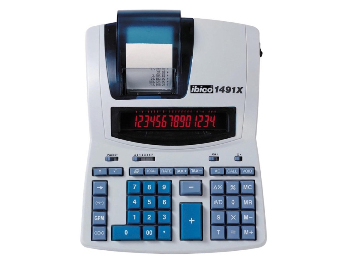 Calculadora de Impresión REXEL IB404207 Blanco (14 dígitos)
