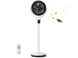 Ventilador De Pie Silencioso Con Control Remoto Aigostar Airflow, 23db, Motor Dc 24w, Gran Pantalla Led Táctil, Oscilación 135°, 9 Velocidades.