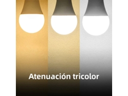 (base De Rosca E27 De 15 W, Triple Color) 12 Bombillas Led, 220 V, Bombillas Esféricas De 270°