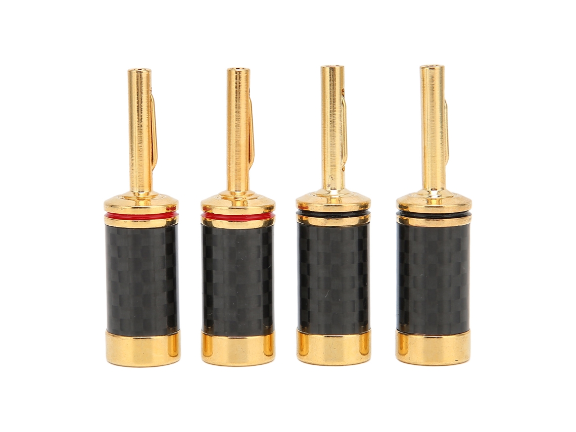 Conectores banana (conectores de 5 mm, chapados en oro)