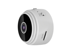 Cámara Hd Inalámbrica (blanca) Con Wi-fi 1080p Y Visión Nocturna Por Infrarrojos, Lente De 2 Mm, Recargable