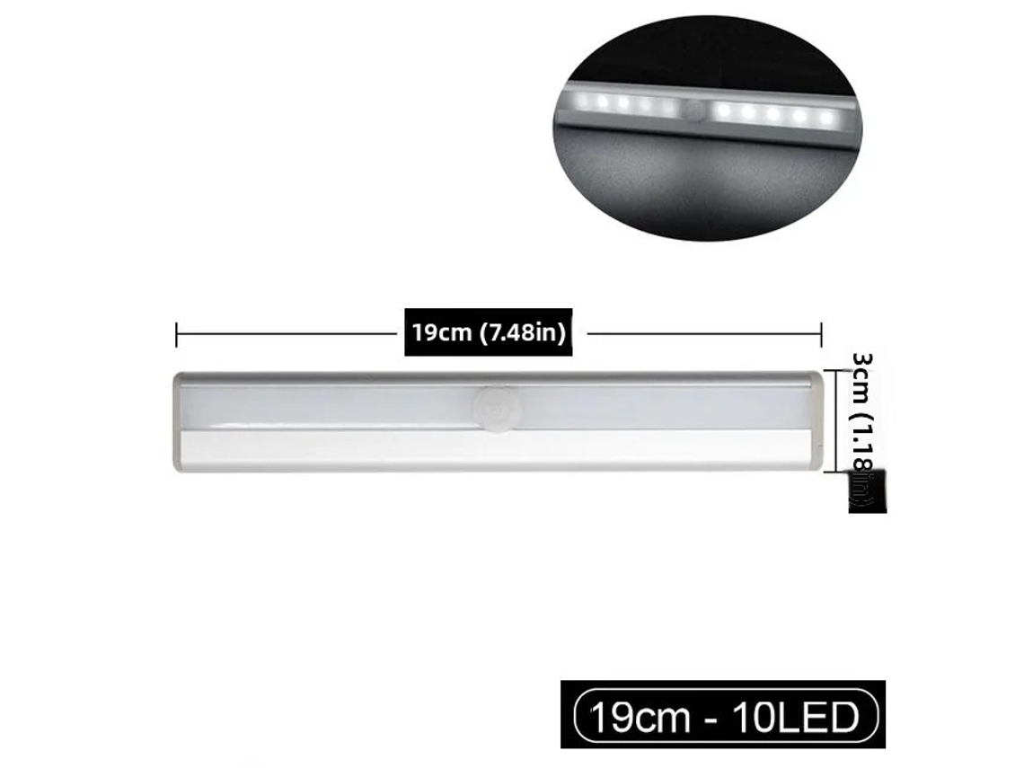 (luz Cálida De 19 Cm) Luz Nocturna Led Con Sensor De Cuerpo Humano Pir