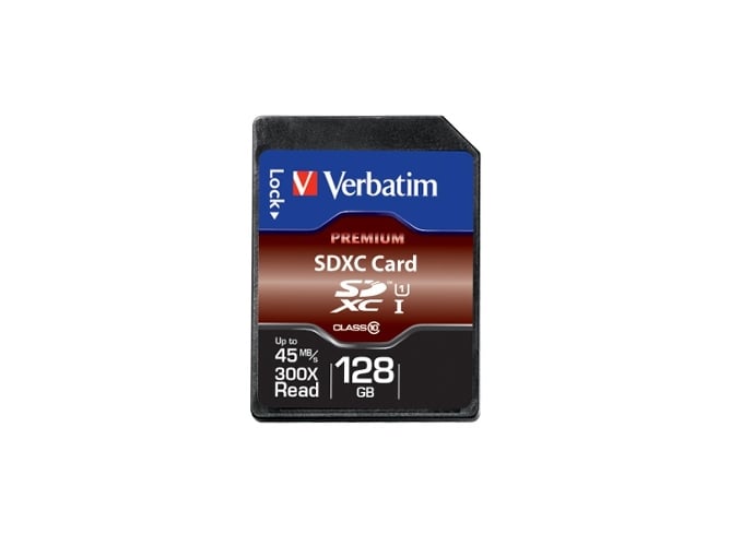 Tarjeta de Memoria VERBATIM Premium SDXC Class 10 128 GB