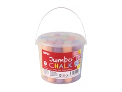 APLI Tizas Jumbo Colores Surtidos (Cubo de 20 ud.)
