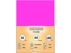 Cartón 180Gr A4 Fuchsia 50 Hojas