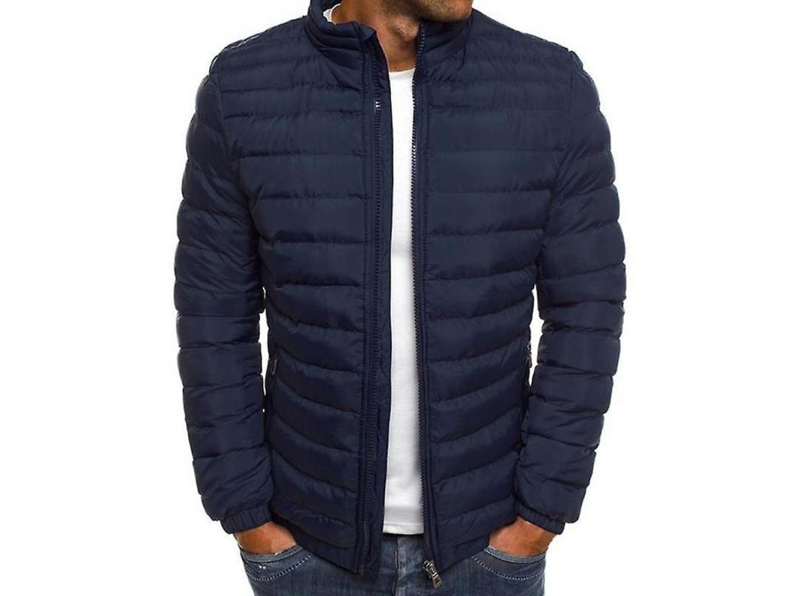 2026-chaqueta Ligera De Plumas Para Hombre Abrigo Relleno Caleiente Invierno Casual Exterior Mpa Xl Azul Marino