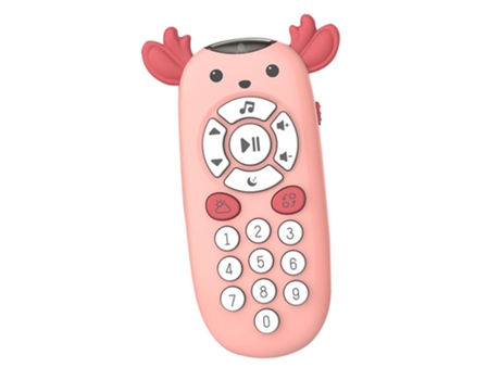 Bebé Colorido Música Eléctrica Tv Control Remoto Teléfono Móvil Rosado