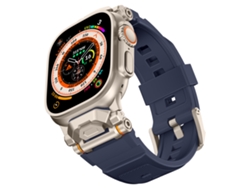 Correa XIAOMOYU para Apple Watch de 42/44/45/46/49 mm (azul titanio)
