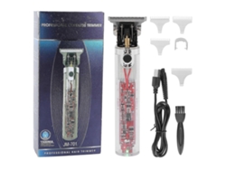 Recortadora de pelo transparente y moderna, kit eléctrico para cortar el pelo con cable USB y cepillo de limpieza para hombres y niños.