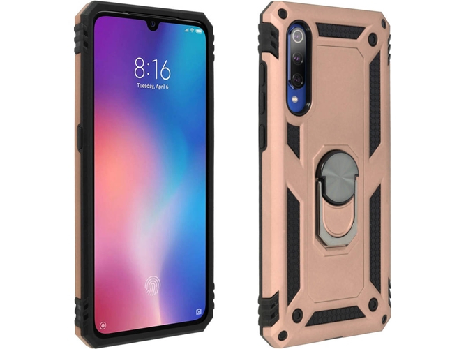 Carcasa Xiaomi Mi 9 AVIZAR Anillo Rosa