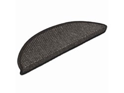 Alfombra Autoadhesiva Escalera Sisal 30 Uds Antracita
