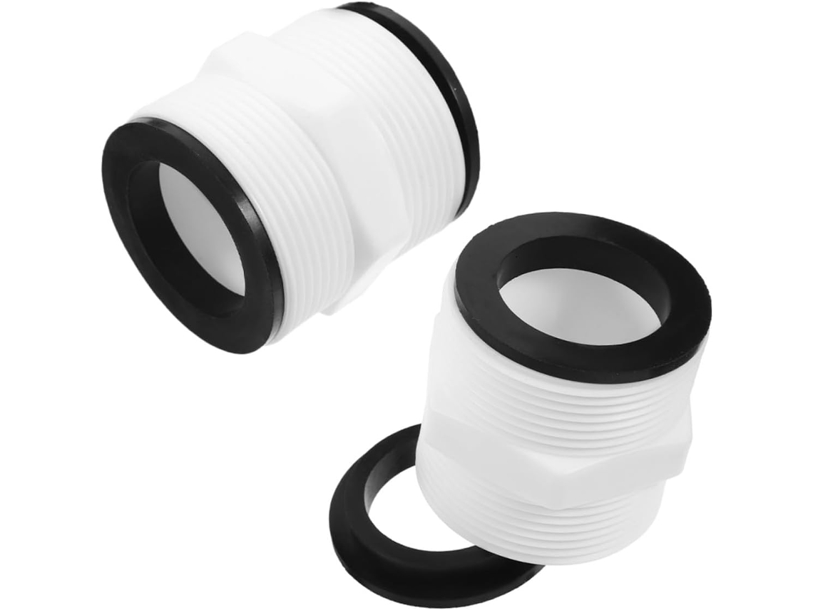 Adaptador De Repuesto Para Manguera De Piscina, 2 Unidades, Plástico.