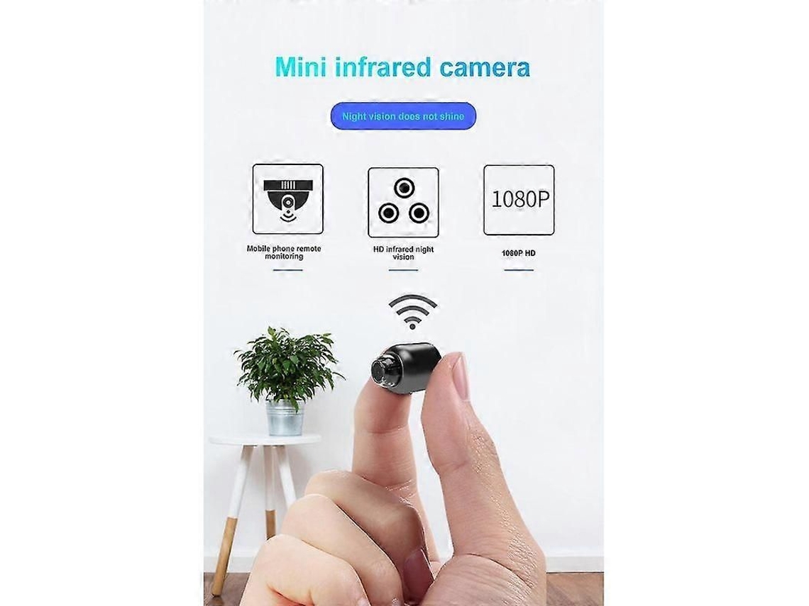 Cámara IP inalámbrica Luxora Mini 1080p HD con visión nocturna, cámara para monitoreo remoto y cámaras Wi-Fi TAISHENGDA
