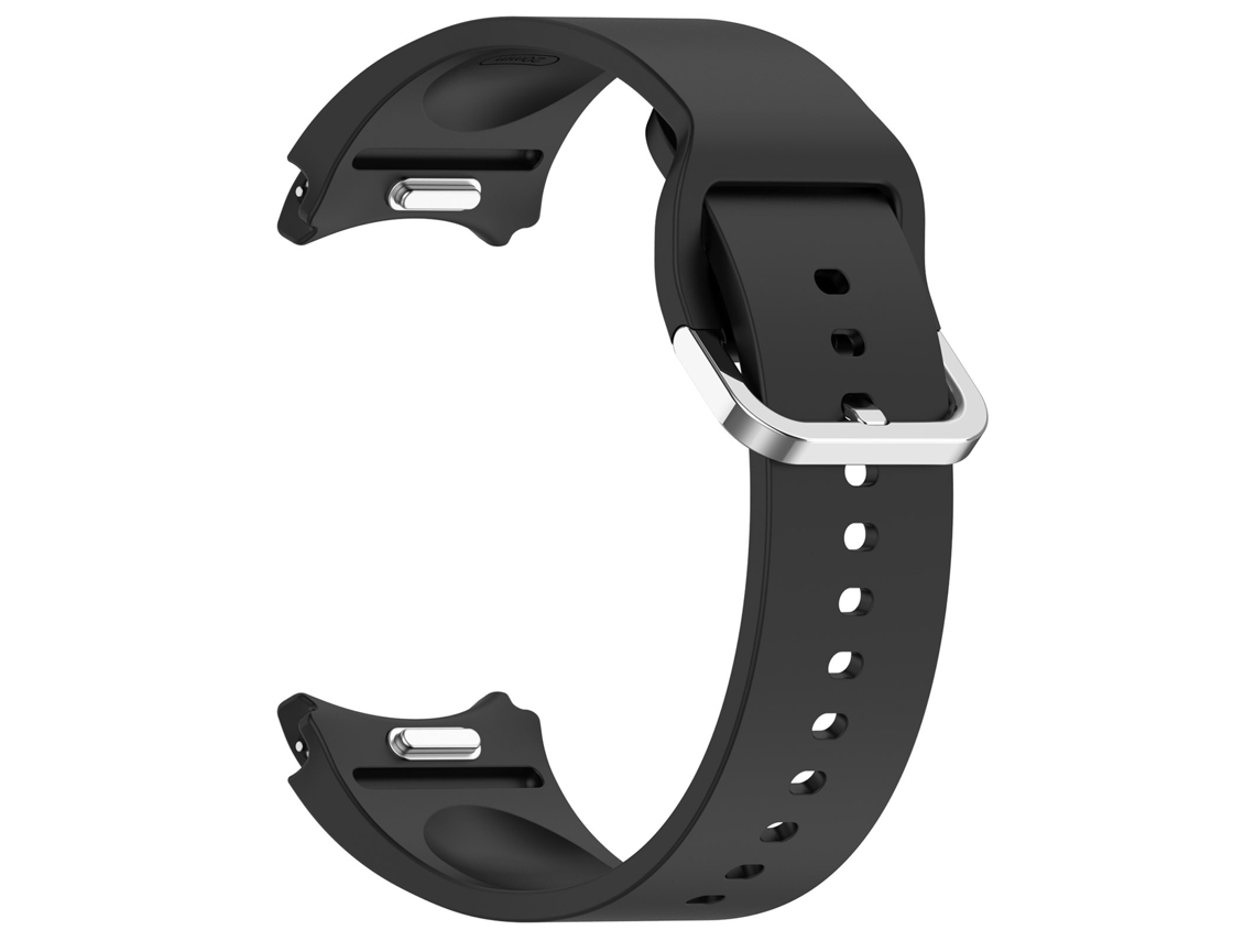 Bracelete De Smartwatch Para Samsung Galaxy Watch 7 40mm/watch 7 44mm Bracelete De Silicone De Cor Sólida GERTIZ (preta)