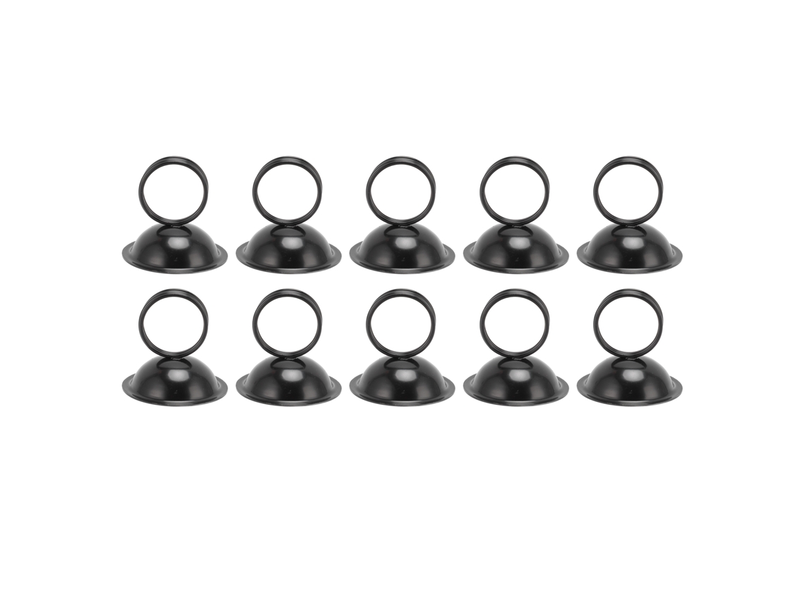 Portavasos De Mesa Portatárjetas De Mesa Portaretratos De Alambre Para Boda Fiesta 10pcs Negro