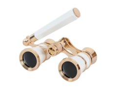 Binóculos Para Crianças 3x25 Mini Binóculo Compacto Leve Com Alça Dobrável Embutida Para Adultos Crianças Em Concerto Musical Branco Saisiyiky