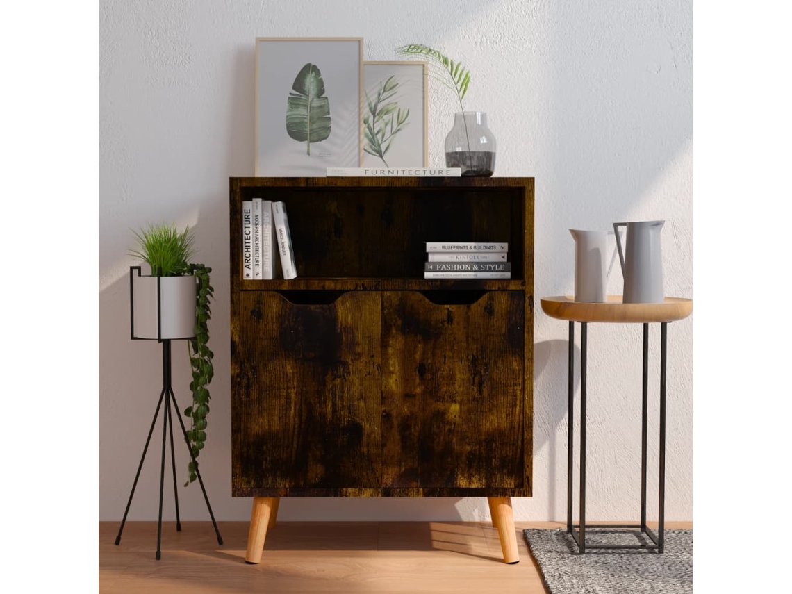 Lovely Home Aparador 60X30X72 Cm Aglomerado Color Roble Ahumado