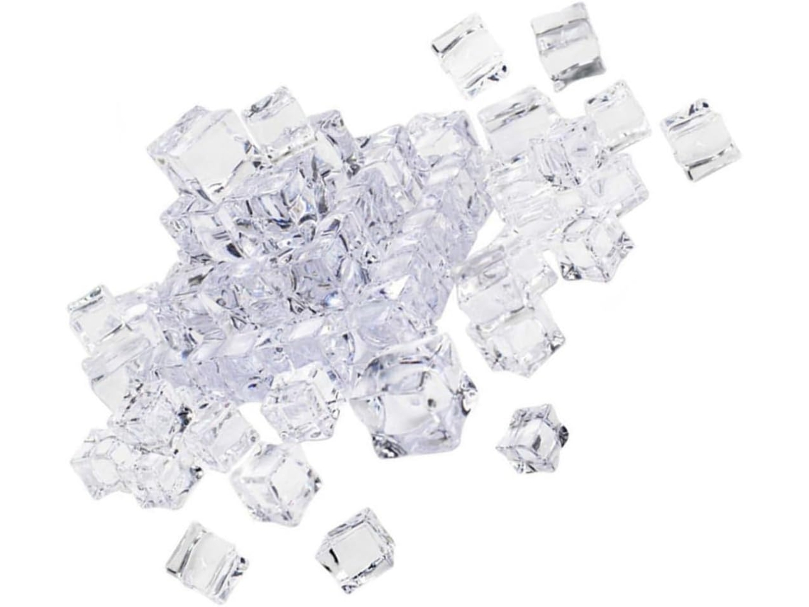 40 Cubitos De Hielo Falsos Transparentes Reutilizables Para Decoración De Centros De Mesa.