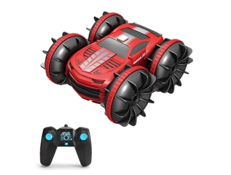 Coche acrobático RC de 2,4 GHz, coche anfibio de doble cara, barco RC 2 en 1, rotación de 360