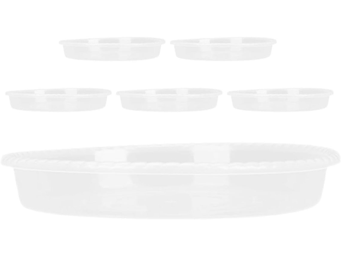 Juego De Platillos De Plástico Para Macetas, 25 Cm De Diámetro, Base Plana, Para Vivero/interior