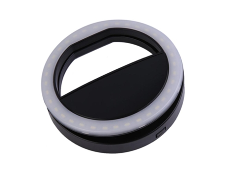 Aro de Luz SLOWMOOSE Flash Light para iPhone/Samsung Negro