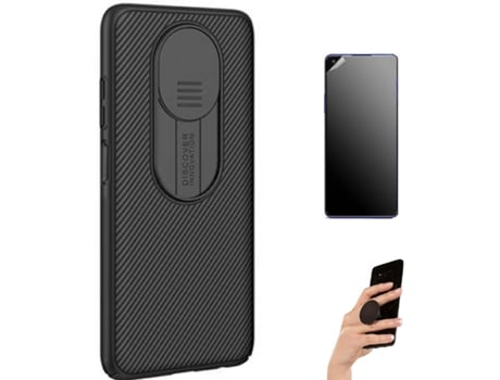 Kit Carcasa, Protector y Soporte Xiaomi Redmi Note 9S Ultimatte Nillkin Camshield