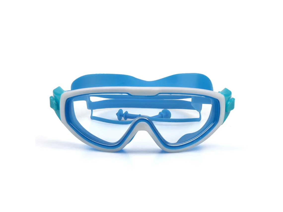 Gafas de natación azules antivaho e impermeables para niños y niñas