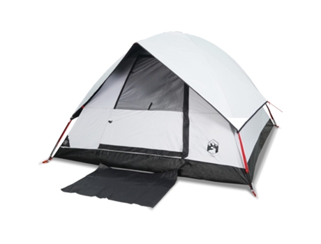 vidaXL Tienda de campaña iglú 2 personas tela opaca impermeable blanco