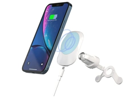 Cargador Carro Indução Veículo Sem Rápida para iPhone 12 Mini/12 Pro/12 YIZHOOD Blanco