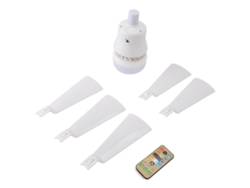 Rebe-ventilador De Techo Con Luz Regulable 3 Temperaturas 3 Velocidades Timer 1h/2h/4h Control Remoto E26 85-265v Blanco Para Dormitorio Cocina