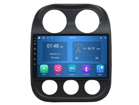 Autoradio 4GB RAM64GB ROM ROVERONE para Jeep Compass 1 MK 2009 - 2015 CarPlay Android Coche Radio Bluetooth Navegación