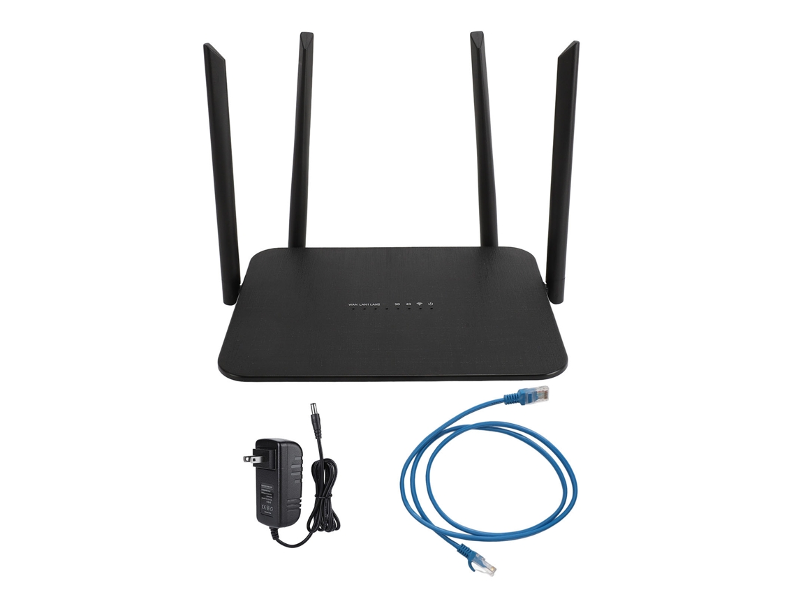 Router Wifi Móvil 4g Lte 300mbps Hotspot Portátil Desbloqueado Con Ranura Para Sim 4 Antenas Plug Ee.uu.