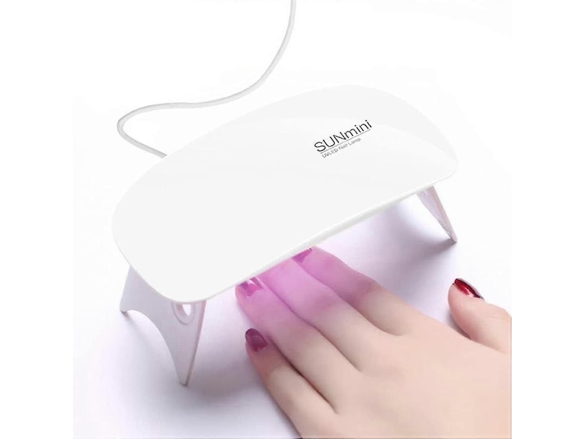 Lâmpada Uv Led Para Unhas - Secador De Gel Portátil, Mini Lâmpada Uv De 6w, Ferramenta Profissional Para Arte Em Unhas (branca) 2025