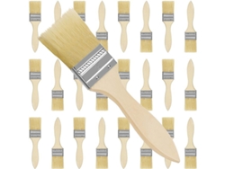 2026-set De 24 Pinceles De Madera Profesionales 5 Cm - Para Pintura, Barniz Y Resina Epoxi