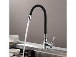 Grifo De Cocina Flexible Giratorio De 360°, Negro