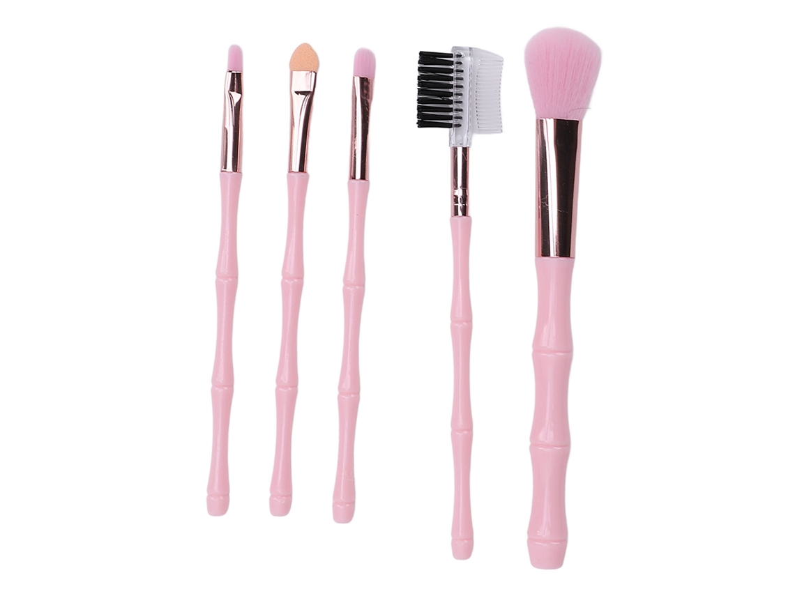 Conjunto De 5 Pinceles De Maquillaje Portátiles Para Principiantes, Para Colorete, Sombras Y Más Vante