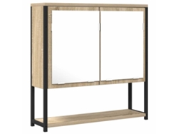 Maison Exclusive - Espejo De Baño Con Estante Con Espejo Beige 60 X 16 X 60 Cm