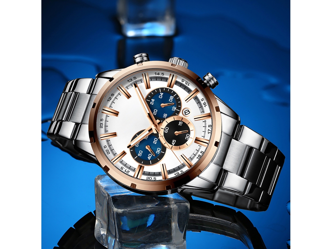 Reloj Curren 8355 De Lujo, Luminoso Y Resistente Al Agua Para Hombre