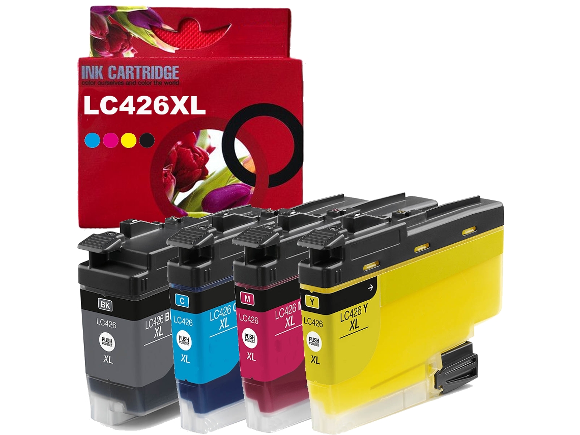 Paquete 4 Cartuchos de Tinta Compatible Con Brother Lc426Xl
