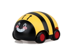Adorable Cochecito Infantil Con Resorte, Resistente A Los Impactos, De Plástico, Miniatura, Amarillo, Para Niños.