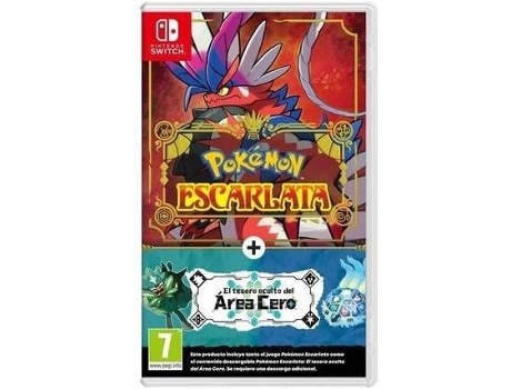 Juego Nintendo Switch Pokémon Escarlata + DLC El tesoro oculto del Area Cero